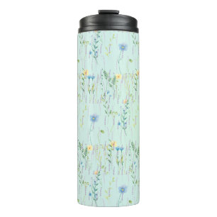 Bouteilles Isothermes Fleur de flore rustique du dégradé de l'aquarelle
