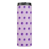 Bouteilles Isothermes Fleur de géranium violet Motif sans couture sur (Dos)