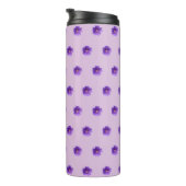 Bouteilles Isothermes Fleur de géranium violet Motif sans couture sur (Tourné sur la droite)