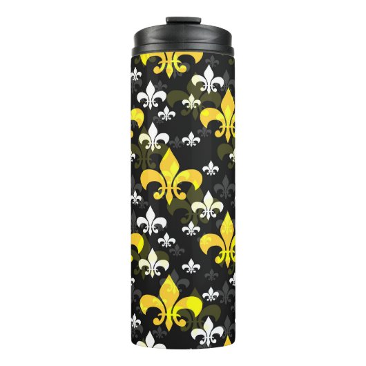 Bouteilles Isothermes Fleur De Lis Blanc Jaune (Devant)