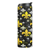 Bouteilles Isothermes Fleur De Lis Blanc Jaune (Tourné sur la gauche)