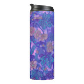 Bouteilles Isothermes Fleur de Malve, Fleurs de Malva Peinture Florale V (Tourné sur la droite)