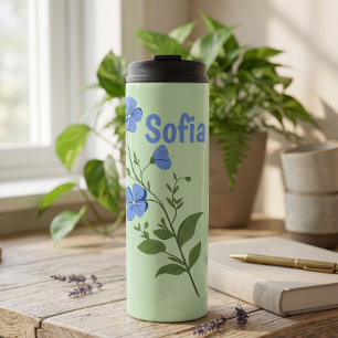 Bouteilles Isothermes Fleur de marguerite moderne personnalisée élégante