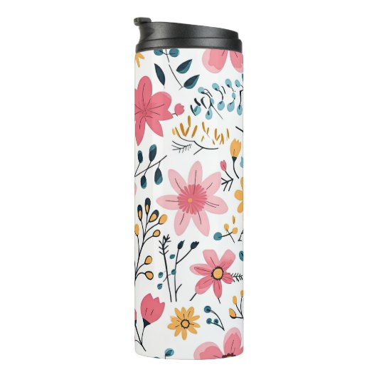 Bouteilles Isothermes Fleur de prairie Fleur sauvage joyeuse (Tourné sur la droite)