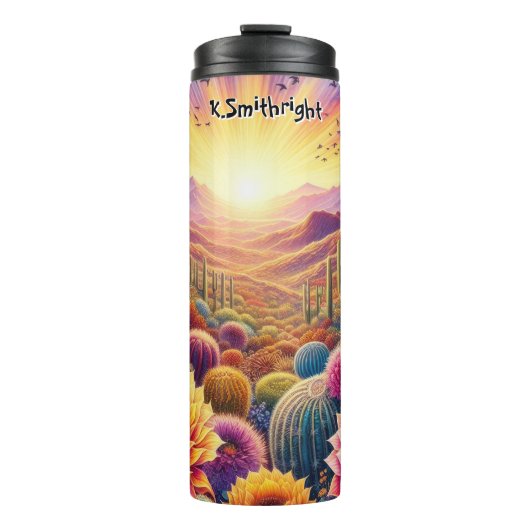 Bouteilles Isothermes Fleur de soleil du désert (Devant)