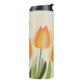 Bouteilles Isothermes Fleur de tulipe jaune (Tourné sur la gauche)