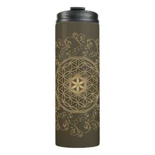 Bouteilles Isothermes Fleur de Vie - Ornements Vintage Mandala 2