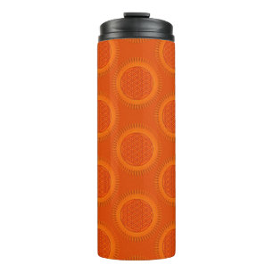 Bouteilles Isothermes Fleur de vie - soleil - motif sans couture 1