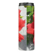 Bouteilles Isothermes Fleur d'Hibiscus Double Rouge (Dos)