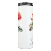 Bouteilles Isothermes Fleur du mois de naissance Juin Rose (Dos)