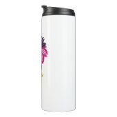 Bouteilles Isothermes Fleur isolée (Tourné sur la droite)