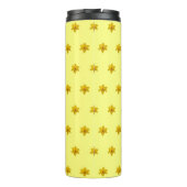 Bouteilles Isothermes Fleur jonquille jaune Motif sans couture sur (Dos)