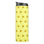 Bouteilles Isothermes Fleur jonquille jaune Motif sans couture sur (Tourné sur la droite)