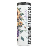 Bouteilles Isothermes Fleur joyeuse du chien Esquimau américain (Dos)