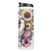 Bouteilles Isothermes Fleur joyeuse du chien Esquimau américain (Tourné sur la droite)