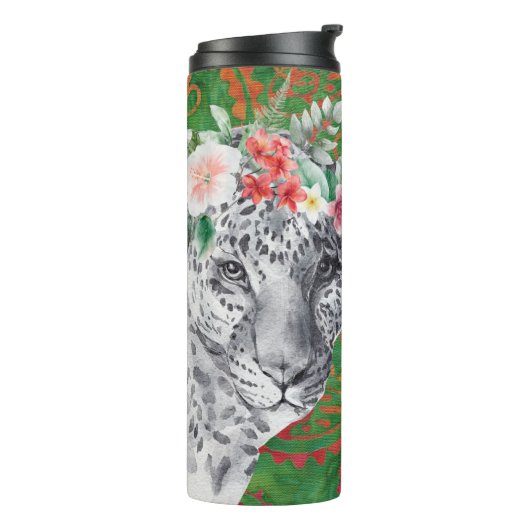 Bouteilles Isothermes Fleur Léopard Jungle Batik (Tourné sur la gauche)