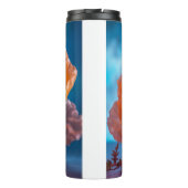 Bouteilles Isothermes Fleur orange (Dos)