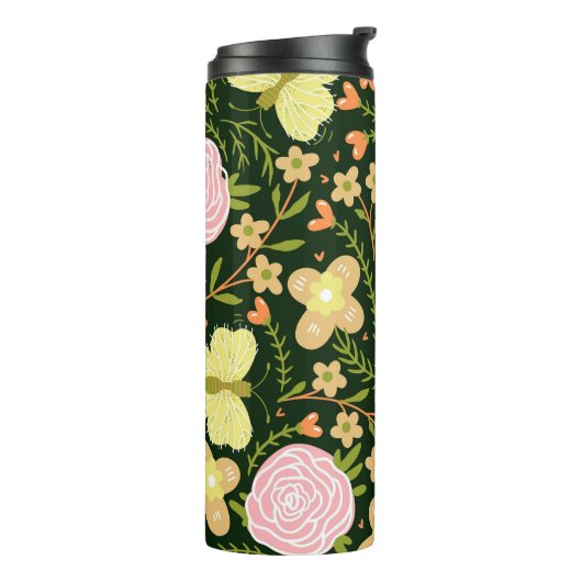 Bouteilles Isothermes Fleur papillon (Tourné sur la gauche)