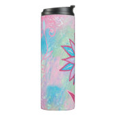 Bouteilles Isothermes Fleur Pastel à main mignonne (Tourné sur la gauche)