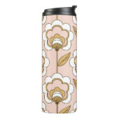 Bouteilles Isothermes Fleur rétro : motif vintage sans soudure. (Tourné sur la gauche)