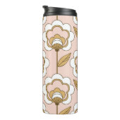 Bouteilles Isothermes Fleur rétro : motif vintage sans soudure. (Tourné sur la droite)