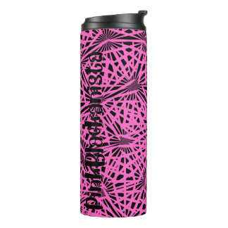 Bouteilles Isothermes fleur rose noir rose noir anista