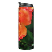 Bouteilles Isothermes Fleur rose orange (Tourné sur la droite)