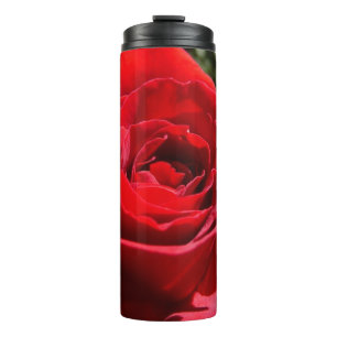 Bouteilles Isothermes Fleur rose rouge vif Belle florale
