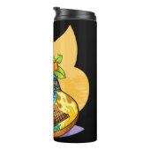 Bouteilles Isothermes Fleur Ukulele Hawaii cadeau tropical (Tourné sur la droite)