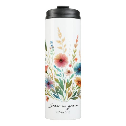 Bouteilles Isothermes Fleurir en grâce florale (Devant)
