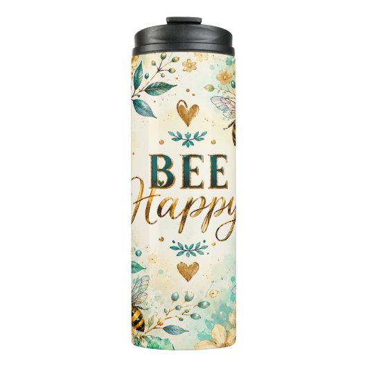 Bouteilles Isothermes Fleuriste Bee Happy (Devant)