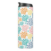 Bouteilles Isothermes Fleurs abstraites colorées motif trituré lampe pil (Tourné sur la droite)