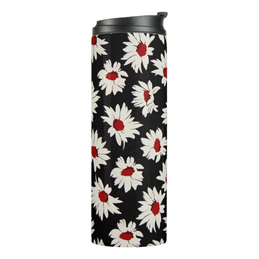 Bouteilles Isothermes Fleurs Abstraites, motif d'aquarelle d'art. (Tourné sur la gauche)