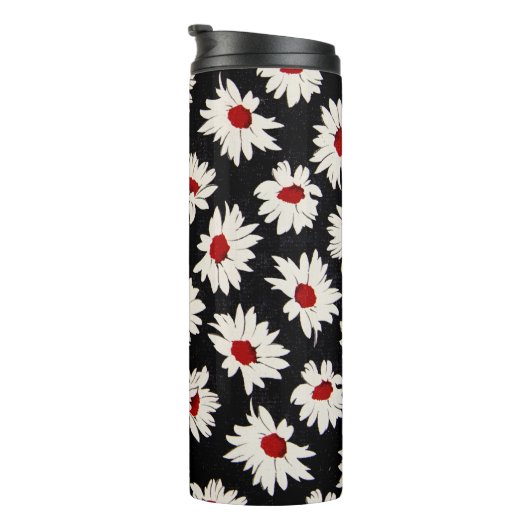 Bouteilles Isothermes Fleurs Abstraites, motif d'aquarelle d'art. (Tourné sur la droite)