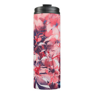 Bouteilles Isothermes fleurs abstraites sans soudure, style peinture à l
