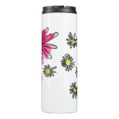 Bouteilles Isothermes Fleurs blanches et roses (Dos)