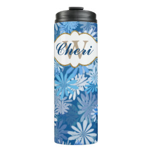 Bouteilles Isothermes Fleurs bleues