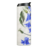 Bouteilles Isothermes Fleurs bleues (Tourné sur la gauche)