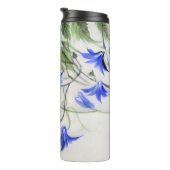 Bouteilles Isothermes Fleurs bleues (Tourné sur la droite)