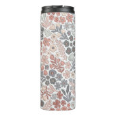 Bouteilles Isothermes Fleurs Boho Gris Rose Effet 3D Mama (Dos)