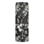 Bouteilles Isothermes Fleurs botaniques noires et blanches (Dos)