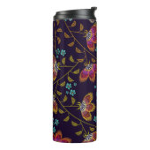 Bouteilles Isothermes Fleurs brodées : mode sans couture motif (Tourné sur la gauche)