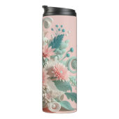 Bouteilles Isothermes Fleurs chic : Fille moderne plaisir floral 3D (Tourné sur la droite)