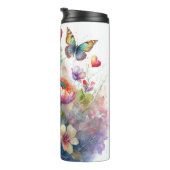 Bouteilles Isothermes Fleurs, cœurs et papillons (Tourné sur la droite)