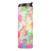 Bouteilles Isothermes Fleurs colorées brillantes (Tourné sur la gauche)