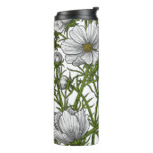 Bouteilles Isothermes Fleurs cosmos blanches (Tourné sur la gauche)