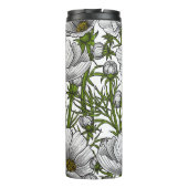 Bouteilles Isothermes Fleurs cosmos blanches (Dos)