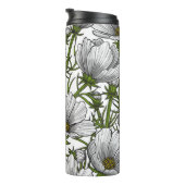 Bouteilles Isothermes Fleurs cosmos blanches (Tourné sur la droite)