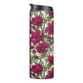 Bouteilles Isothermes Fleurs Cosmos roses (Tourné sur la droite)