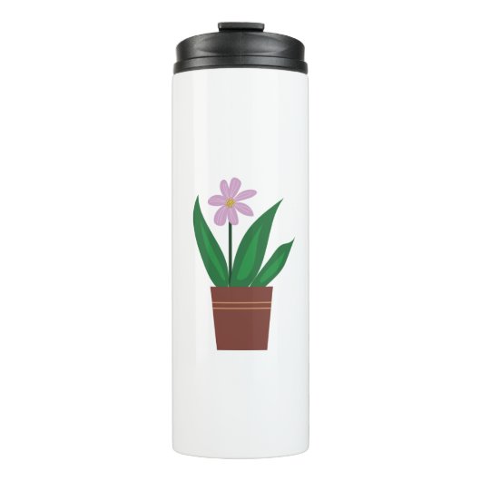 Bouteilles Isothermes Fleurs dans un pot Mug (Devant)